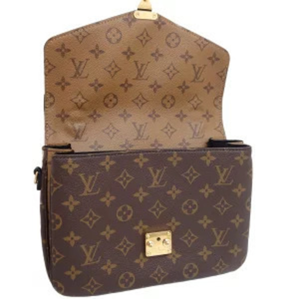 Louis Vuitton Monogram Crossbody Shoulder Metis Pochette Brown Bag Reverse - Picture 6 of 9